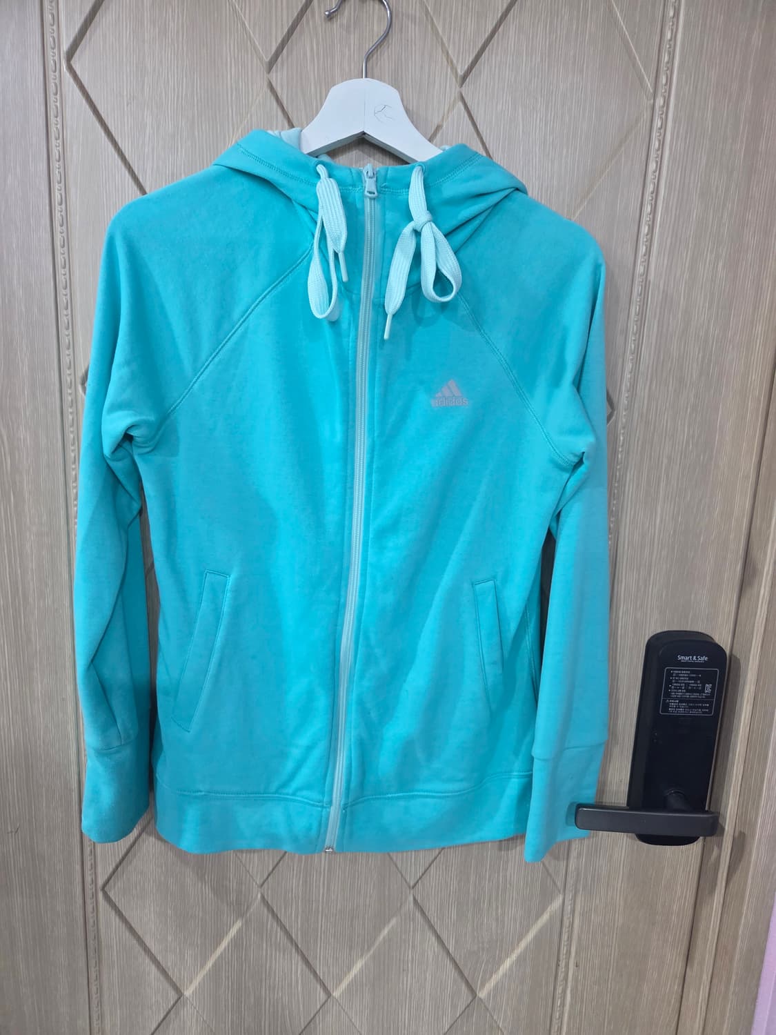 아디다스 민트색 후드집업 상품이미지1