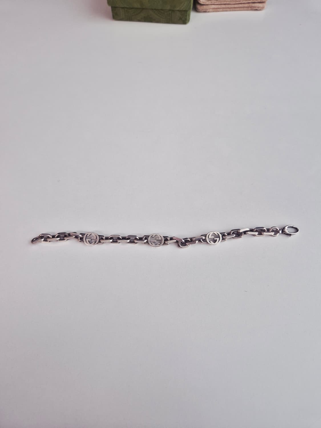 구찌 인터로킹 체인 팔찌 18호 상품이미지6