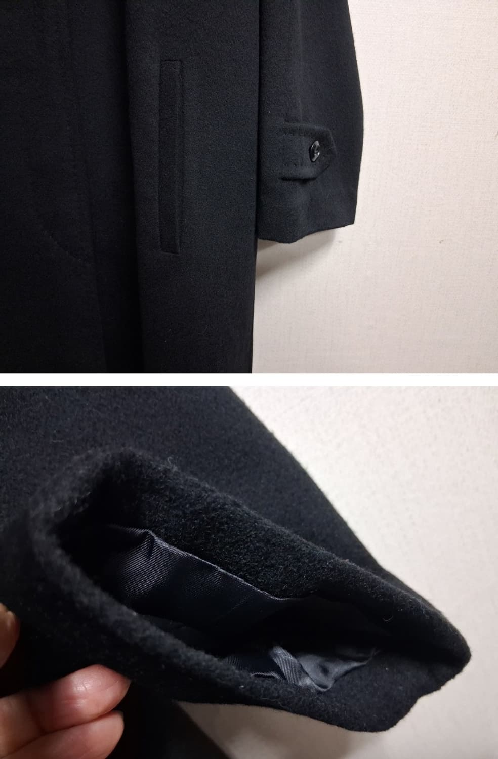 Laseine 100% 퓨어캐시미어롱코트 블랙 여성 77까지
 상품이미지6