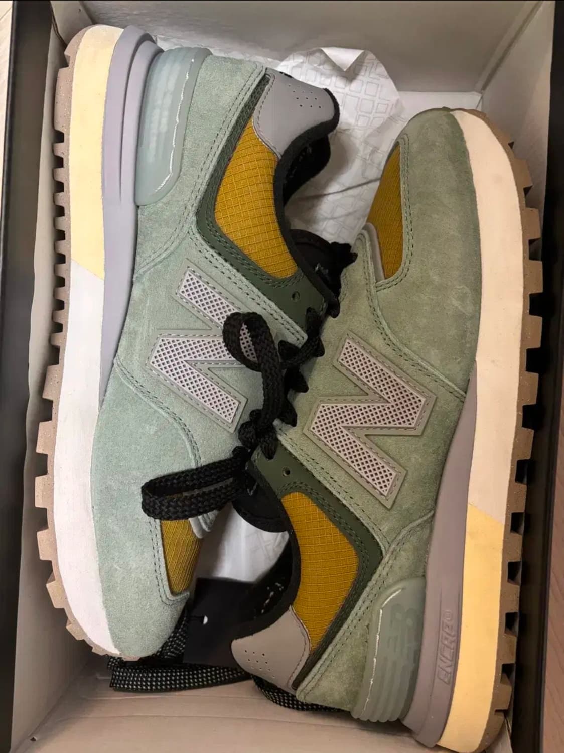 스톤아일랜드 뉴발란스 574 레거시 라이트그린 255 상품이미지2