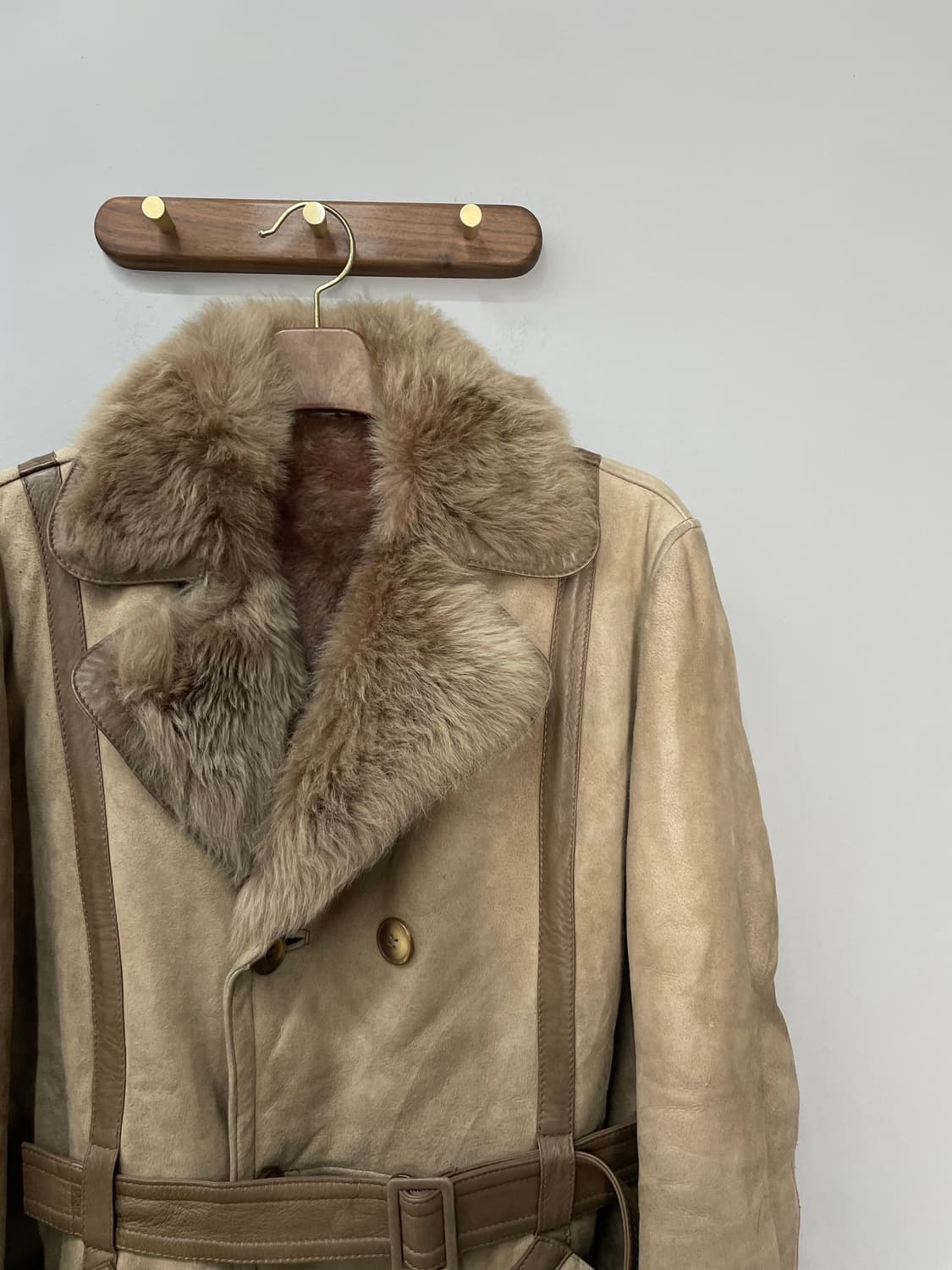 빈티지 70s 양가죽 무스탕 코트 H974 상품이미지3