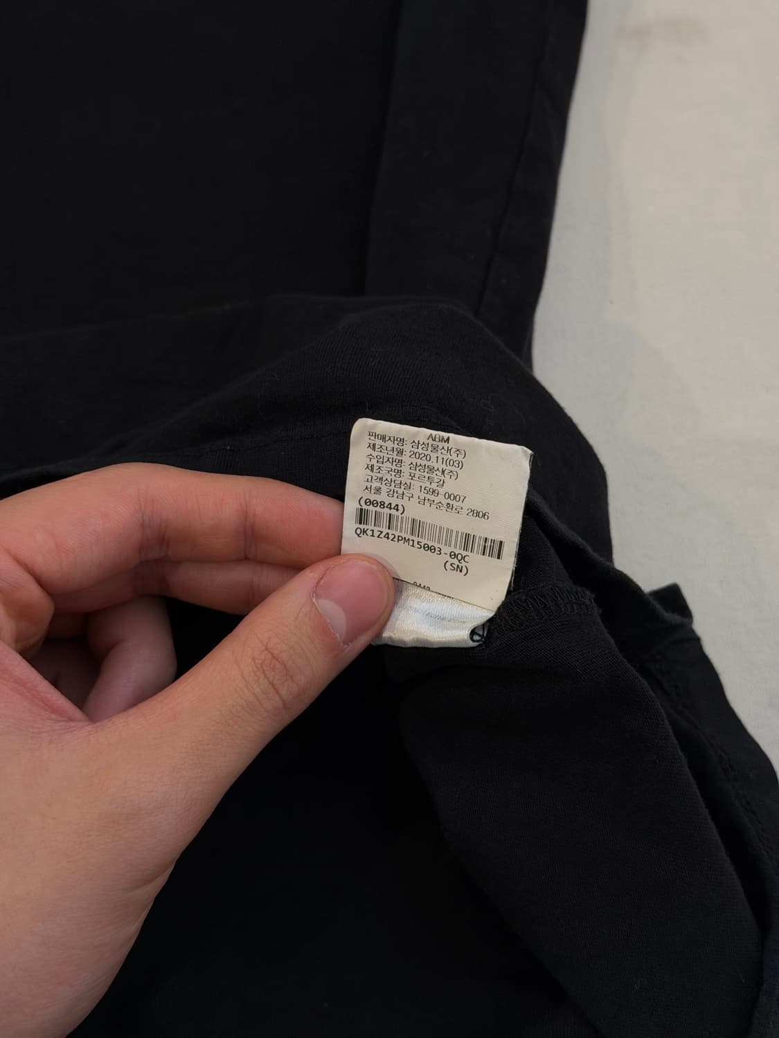 백화점판) 메종키츠네 폭스헤드 반팔 티셔츠 블랙 상품이미지4