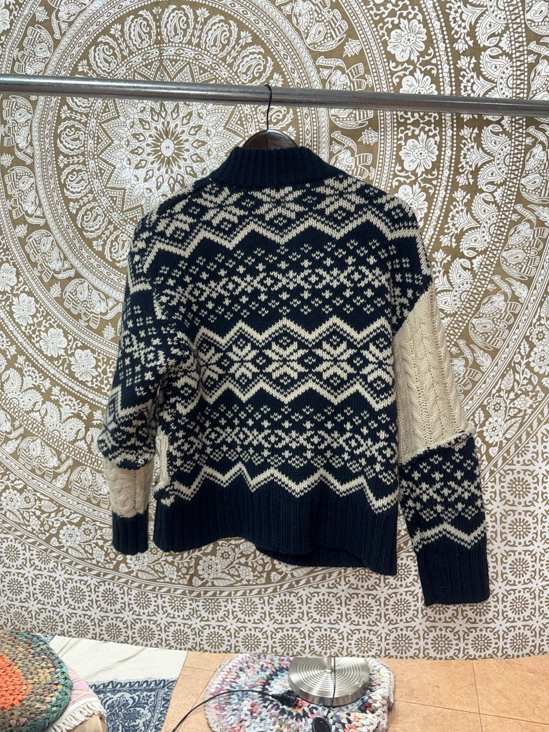 자라 여성 에스닉 절개 디테일 니트집업 자켓  상품이미지6