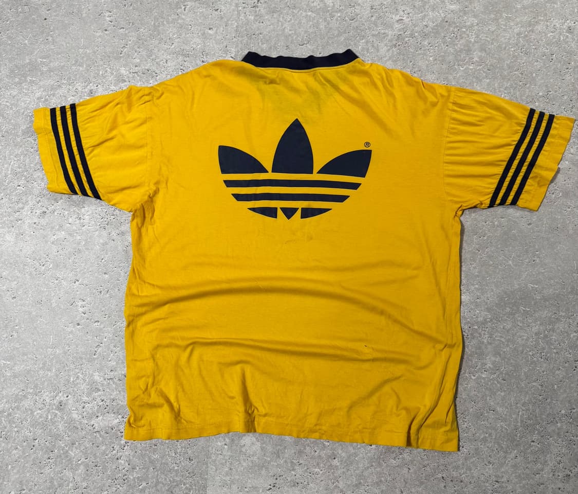 2XL 아디다스 빅로고 올드스쿨 90s 면 반팔 티 병아리 상품이미지2