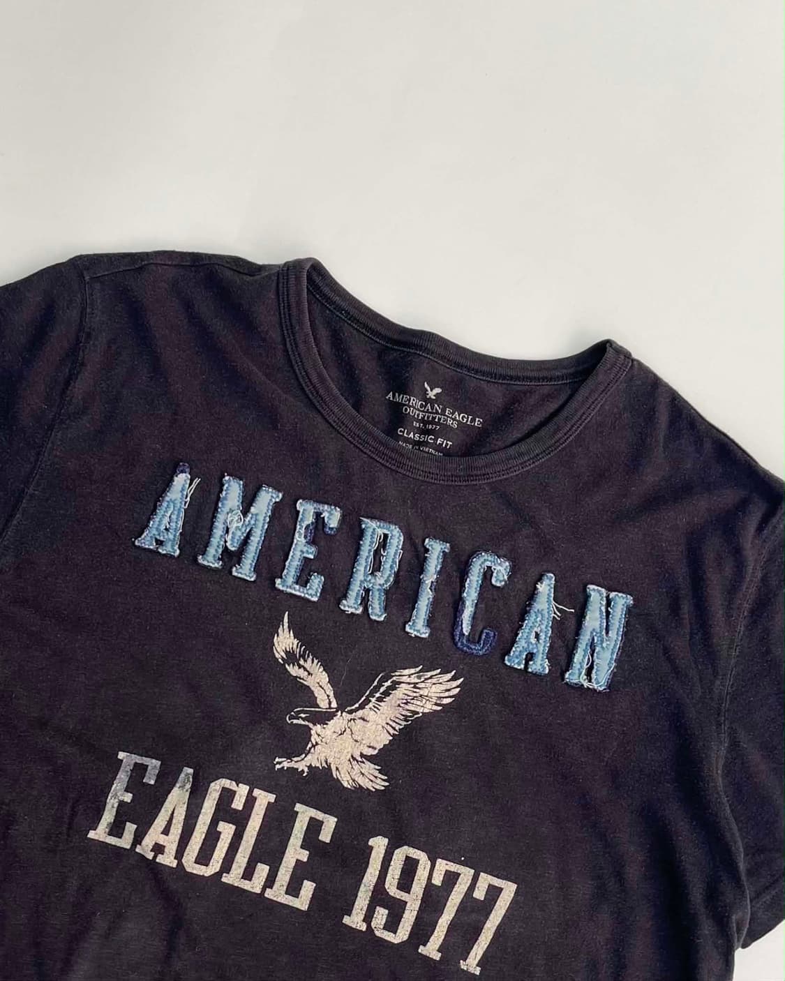 [L] American Eagle 아메리칸 이글 1977 올드스쿨 반팔  상품이미지3