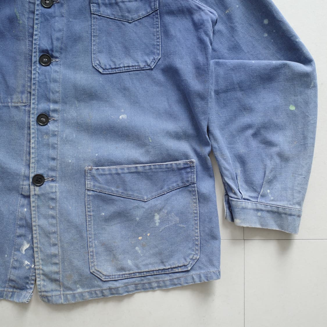 60s 프렌치 Solida 클럽카라 워크 초어자켓 (95) 상품이미지3