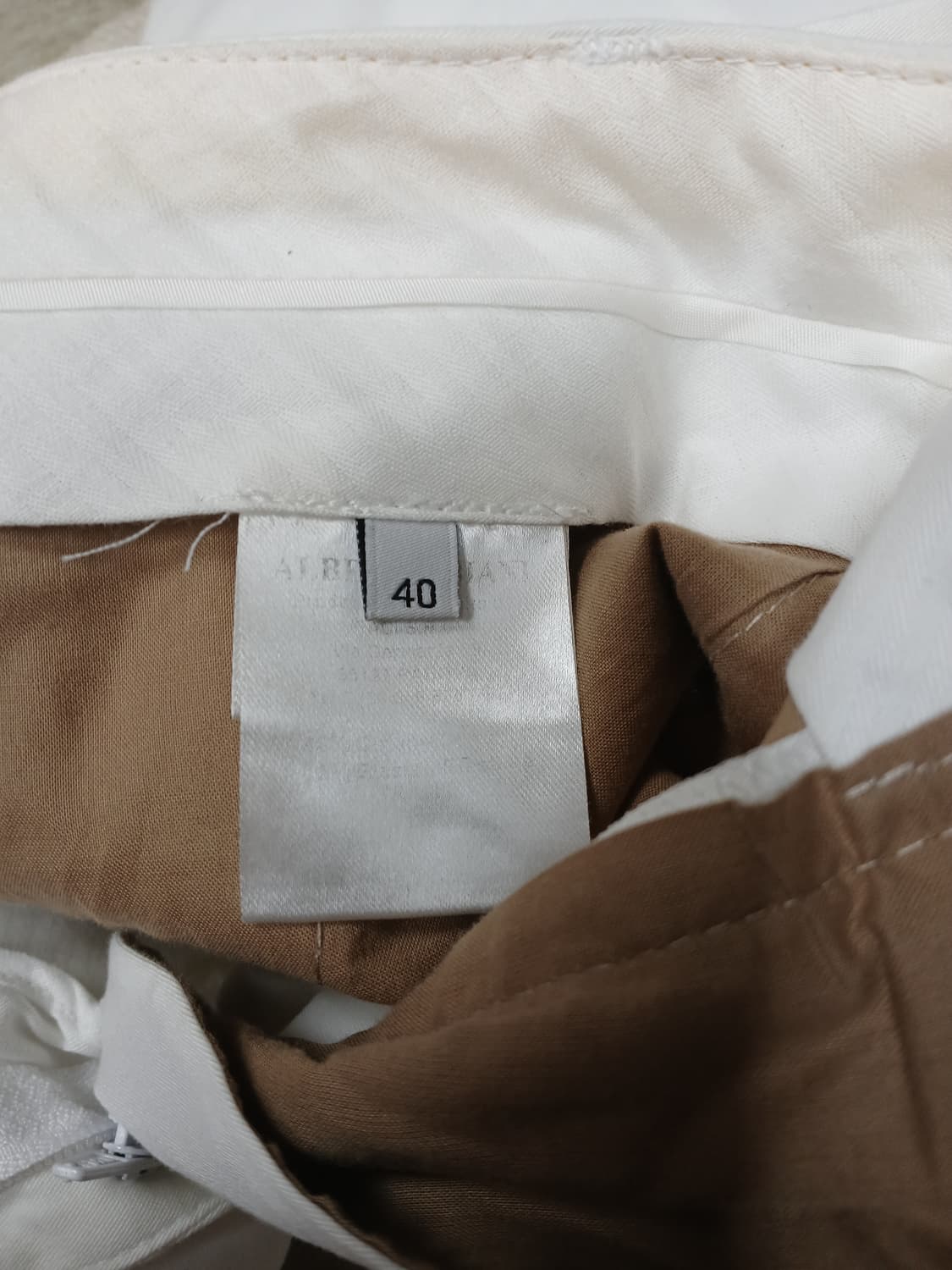 알베르토 비 아니 화이트 벨티드팬츠  상품이미지5