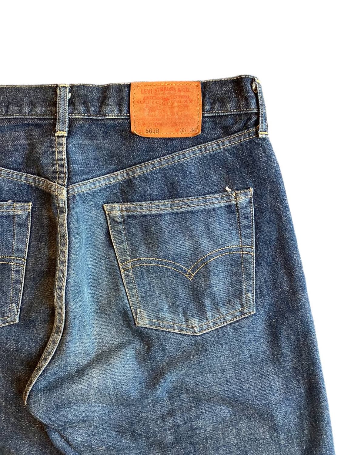 00s Levis 503 indigo jeans (30-31) p4 상품이미지4
