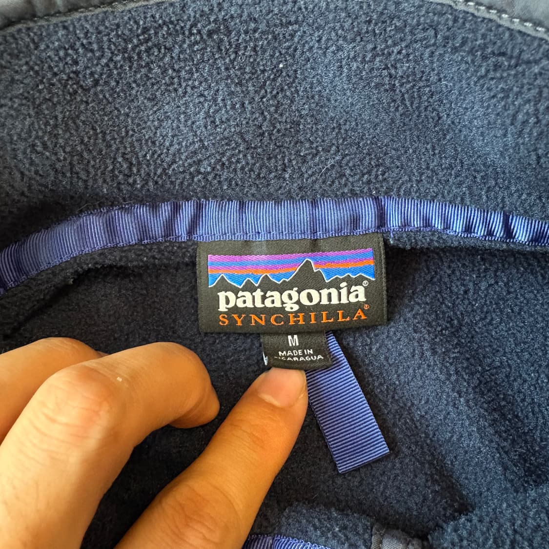 파타고니아 라이트 웨이트 네이비 신칠라 스냅티 상품이미지5