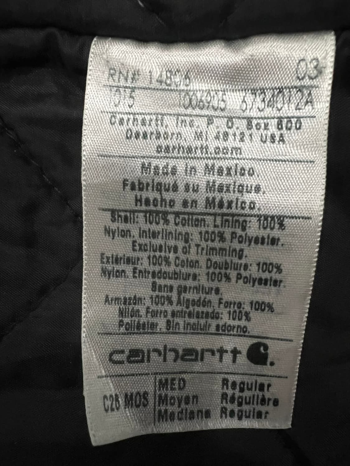 (M)칼하트 샌드스톤 덕 아크틱 트래디셔널 코트 C26 모스그린 상품이미지5