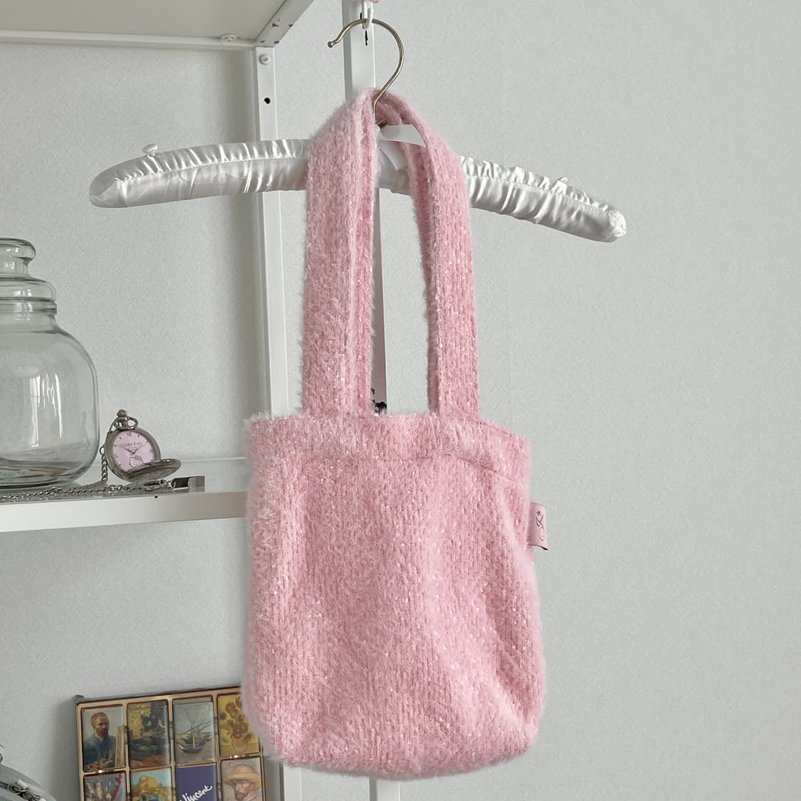 (새상품) 지초이 jx 베이비 핑크 토트백 가방 숄더백 상품이미지4