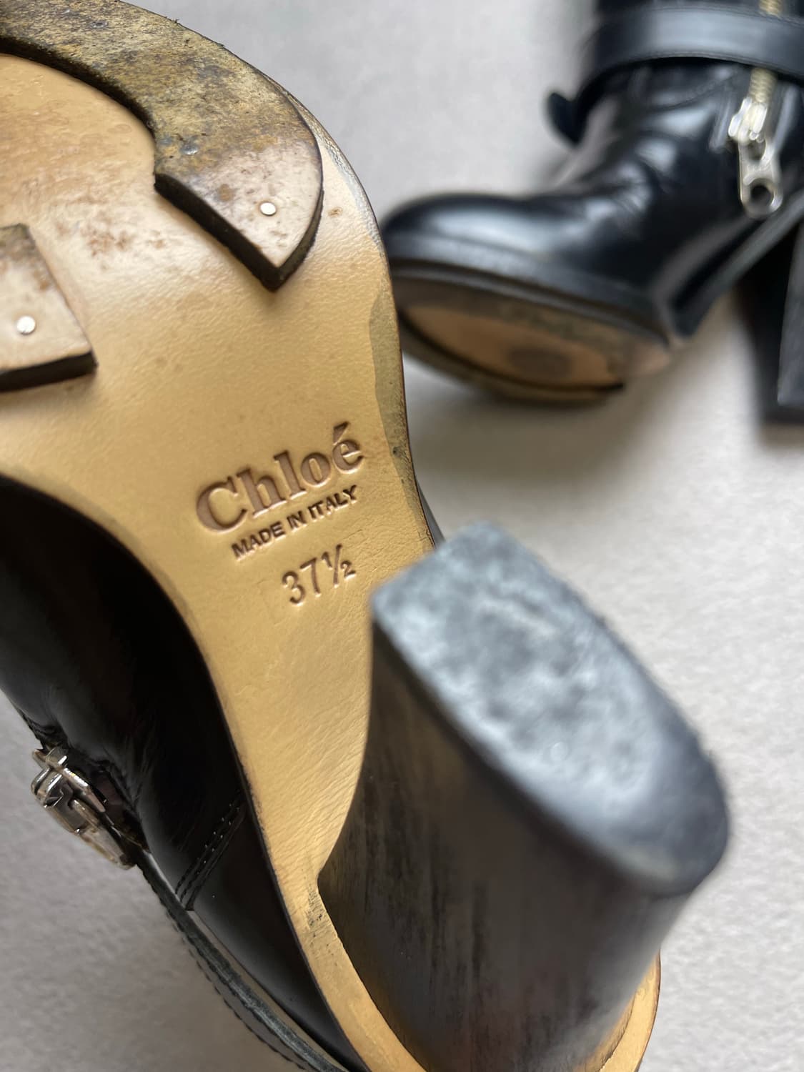 [37.5] Chloe 끌로에 레더 부츠 -240-245 상품이미지8