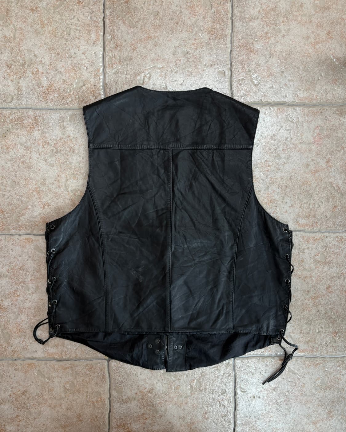 [2XL] High way fireman leather vest 상품이미지7