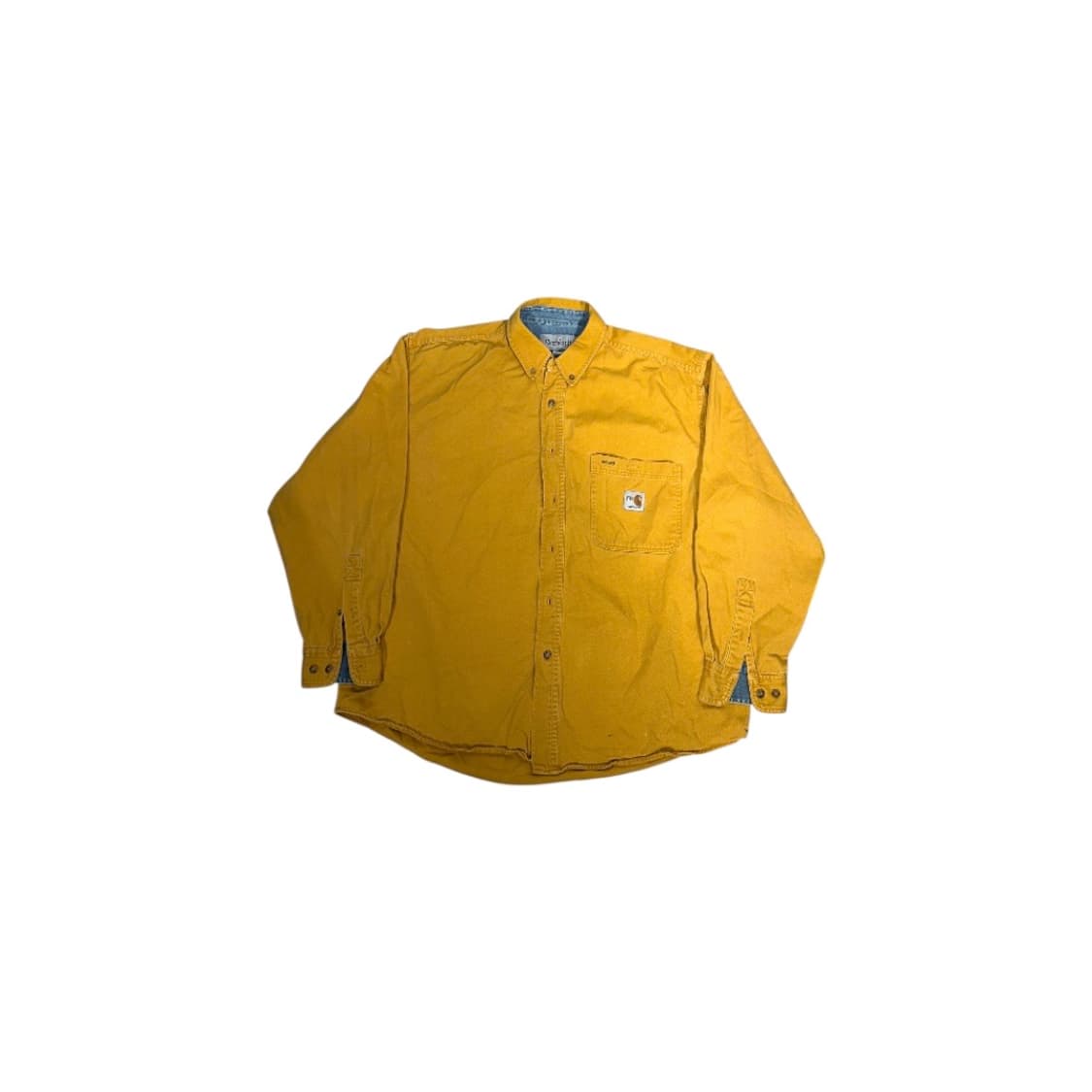 칼하트 옐로우 워크 셔츠 솔리드 오버핏 셔츠 자켓 L 상품이미지5