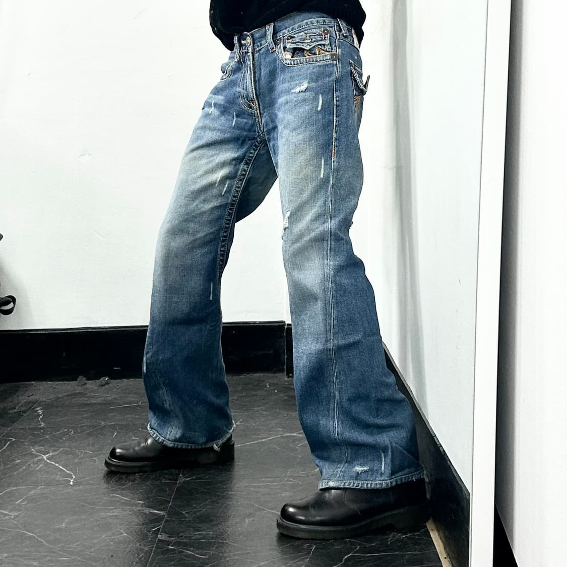 트루릴리전 월드투어 부츠컷 데님 팬츠 상품이미지3