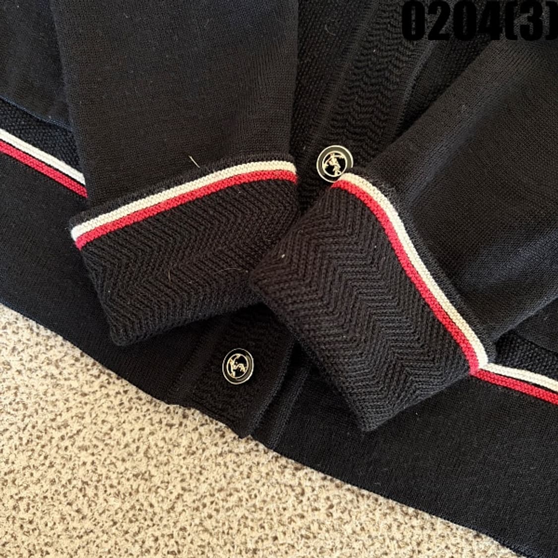 [66] 재재패션 여성 울혼방 브이넥 퍼프소매 니트 가디건 0204(3) 상품이미지6