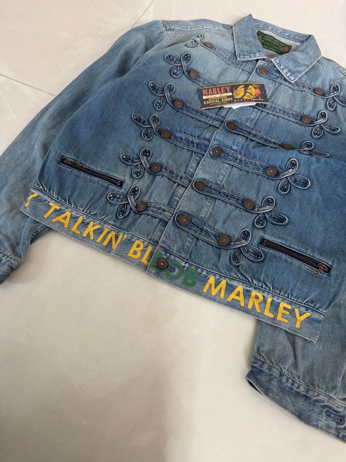 BOB MARLEY DENIM 밥 말리 데님 재킷 상품이미지5