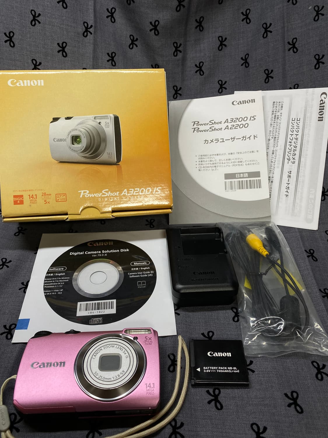 풀박- canon powershot a3200is 핑크 (작례✔️) 상품이미지2