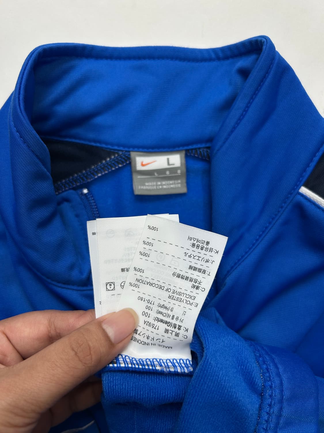 나이키 블루 사이드라인 져지 L 상품이미지5