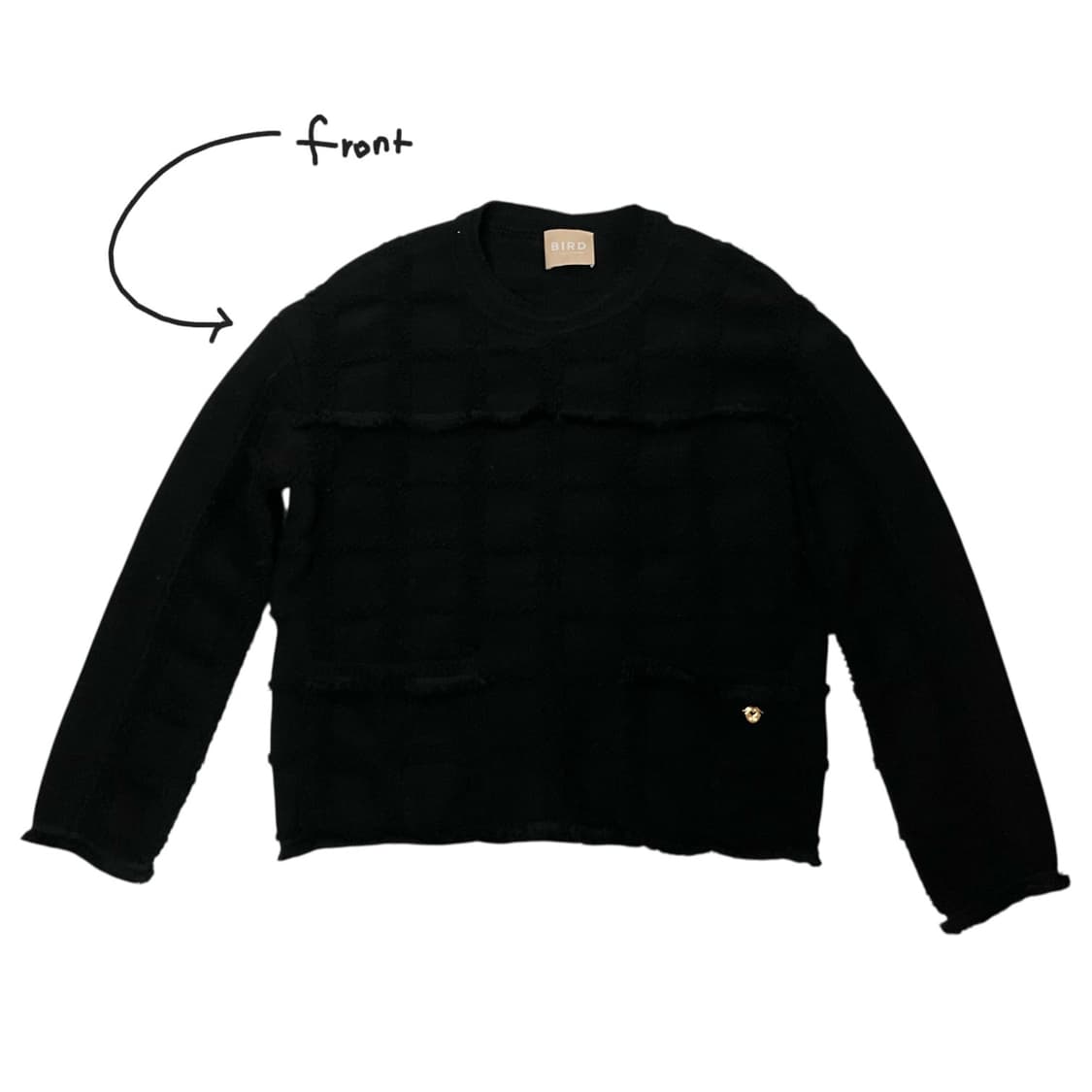 BIRD 버드 포켓 프릴 니트 F 상품이미지3