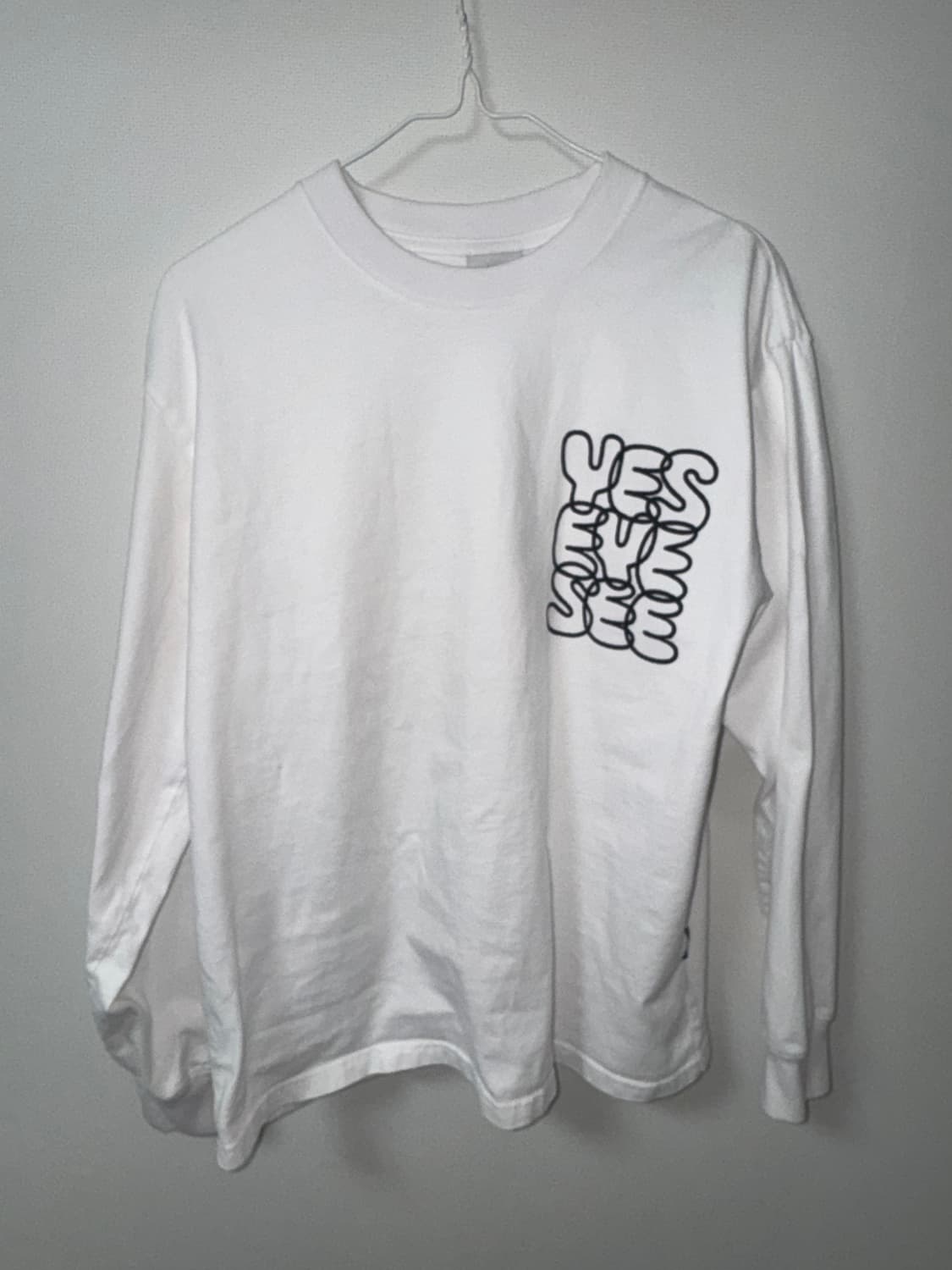 예스아이씨 롱슬리브 긴팔 화이트 s 상품이미지1