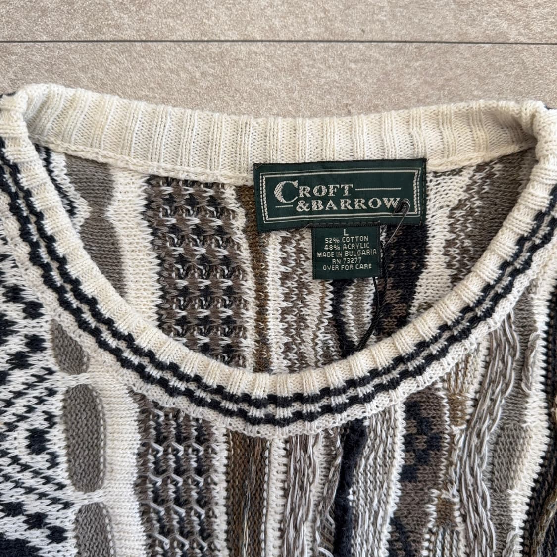 빈티지 케이블 니트 상품이미지3