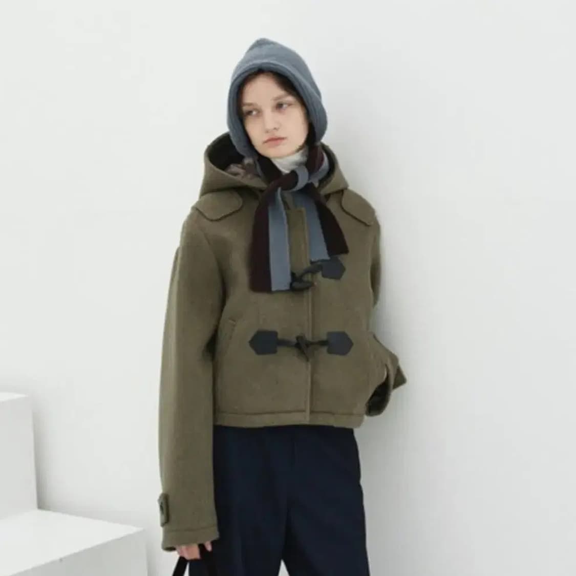 엔조블루스 숏 더플 코트 떡볶이 코트 상품이미지1