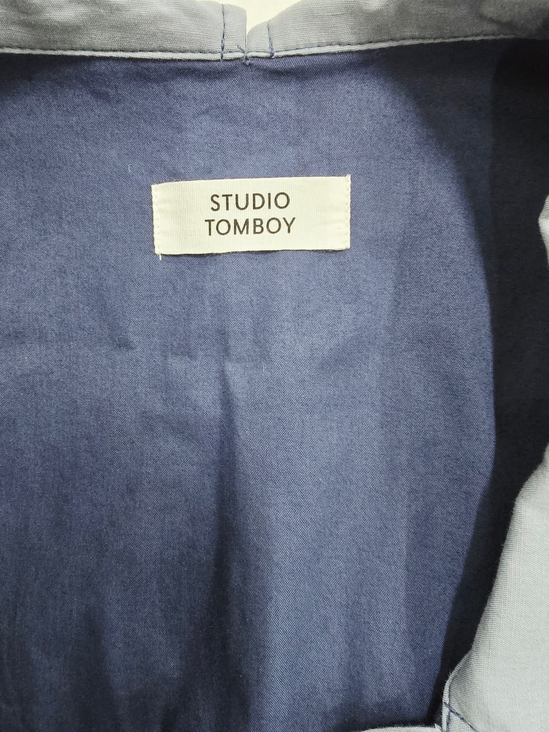 스튜디오톰보이  셔츠 원피스 블루 그레이 상품이미지8