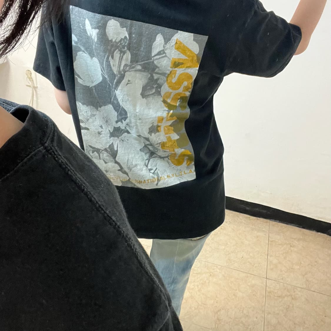 Stussy wind flower t-shirt 상품이미지3