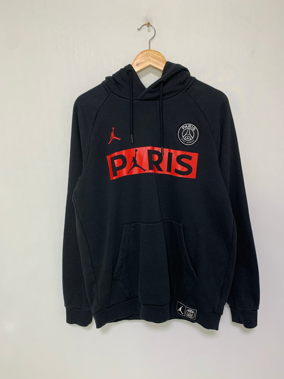 조던 프린팅 빈티지 후드티 블랙 레드 XL 남녀공용 상품이미지2