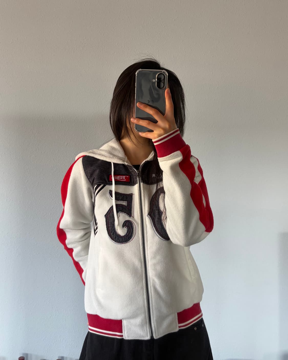 [S]FUBU 후부 y2k 레이싱 플리스 후드집업 상품이미지1