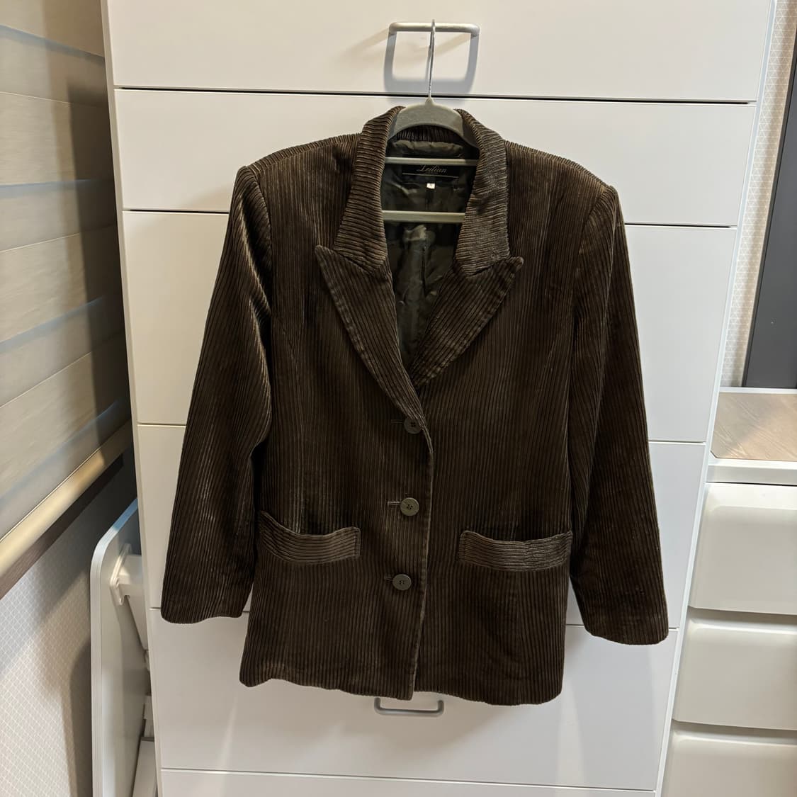 Leilian 카키 코듀로이 자켓 상품이미지1