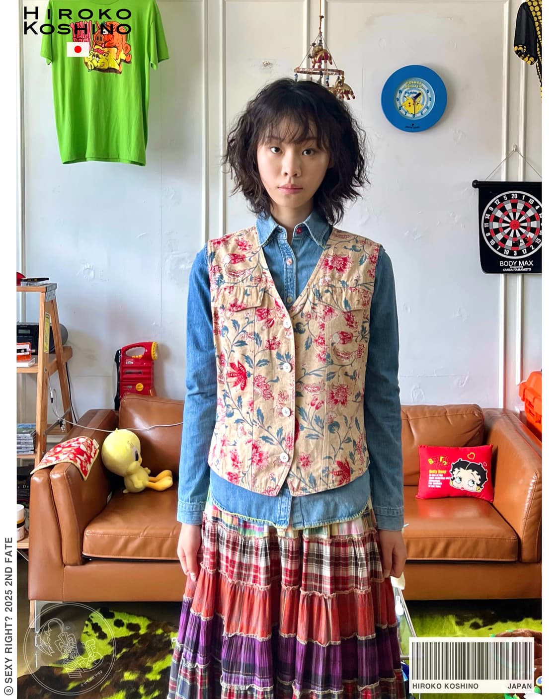 1990s HIROKO KOSHINO Old Floral Vest JK 상품이미지1