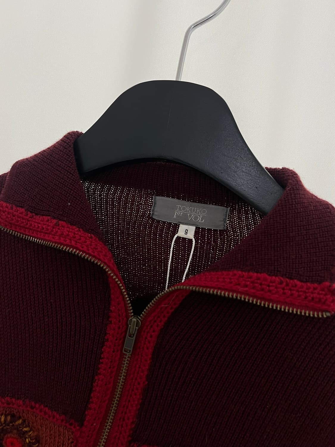 vintage knit zip up  상품이미지7