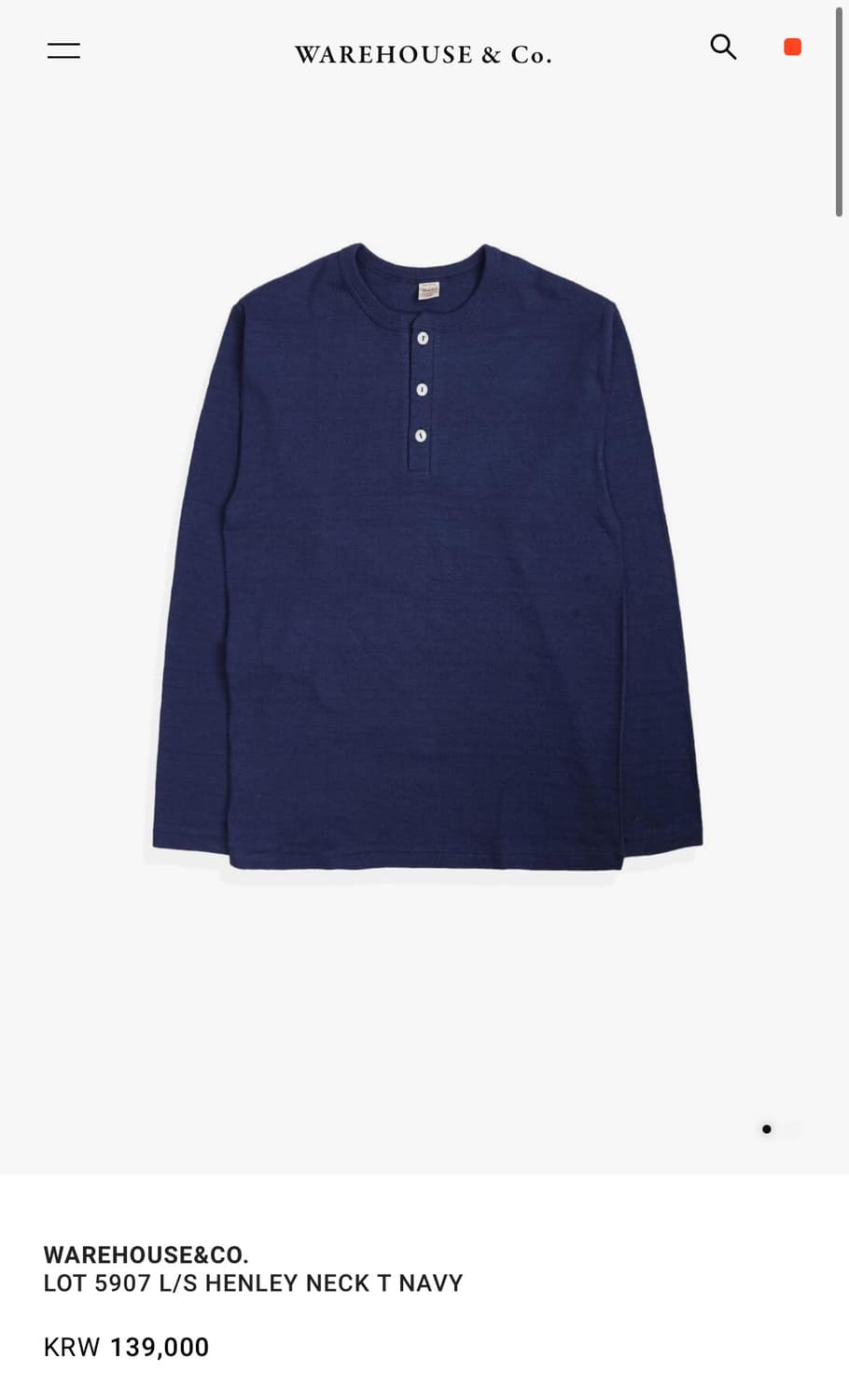 웨어하우스 헨리넥 상품이미지3