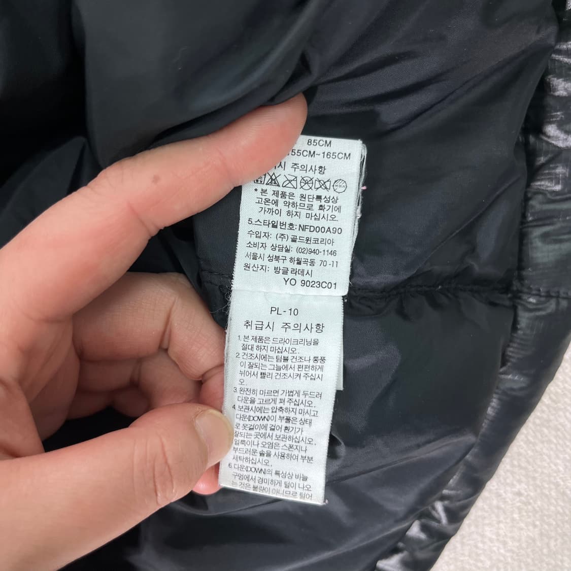 W 100 노스페이스 눕시 700 경량 패딩 상품이미지8