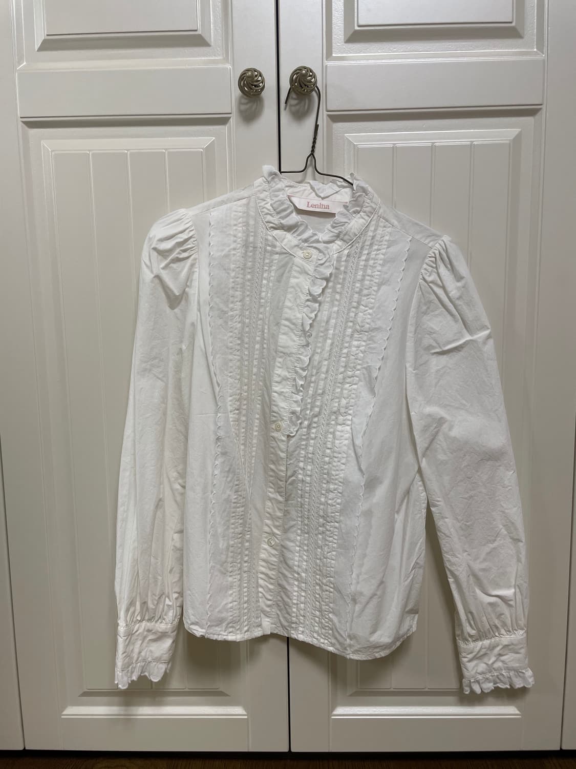 Lenina 르니나 빈티지 프릴 블라우스 S 상품이미지2