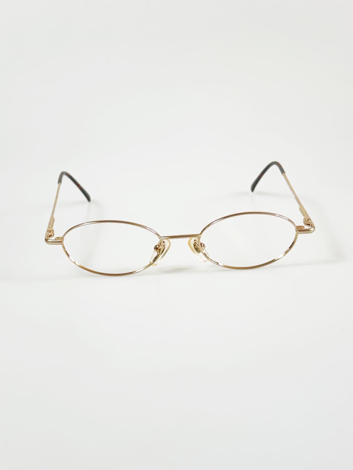 Zephyr 골드 슬림 오벌 메탈 프레임 빈티지 안경 상품이미지2