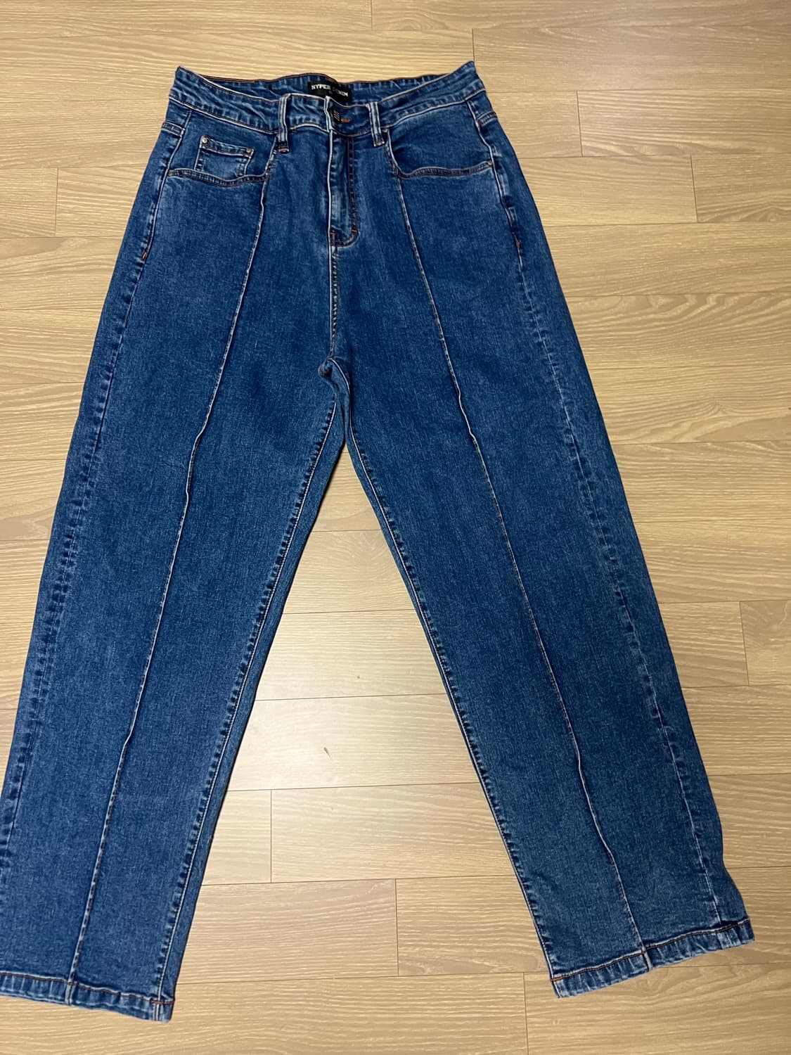 하이퍼 데님 배기진 와이드 청바지 상품이미지1