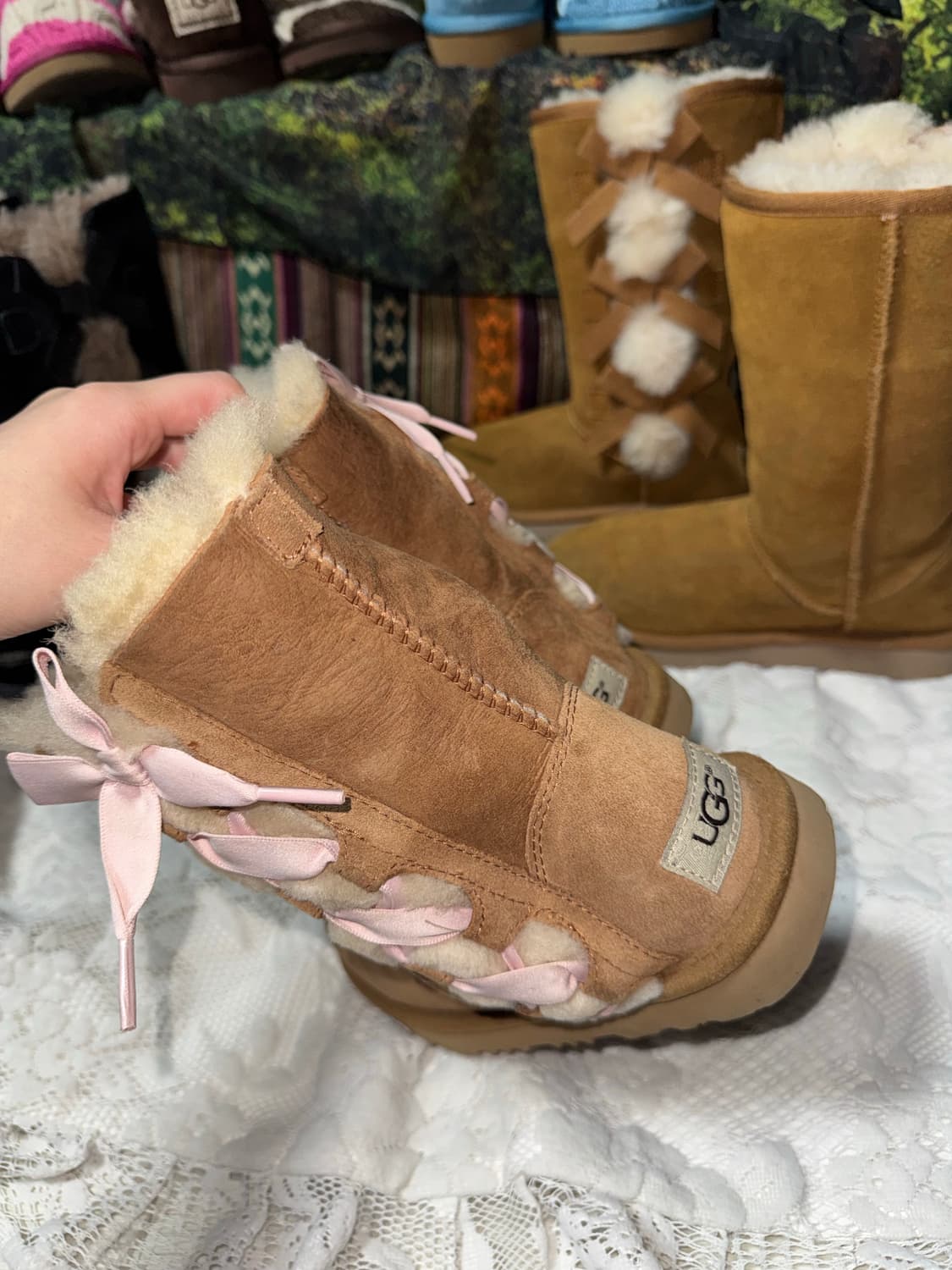 Ugg 리본 어그부츠 210 (225까지는 가능) 상품이미지5