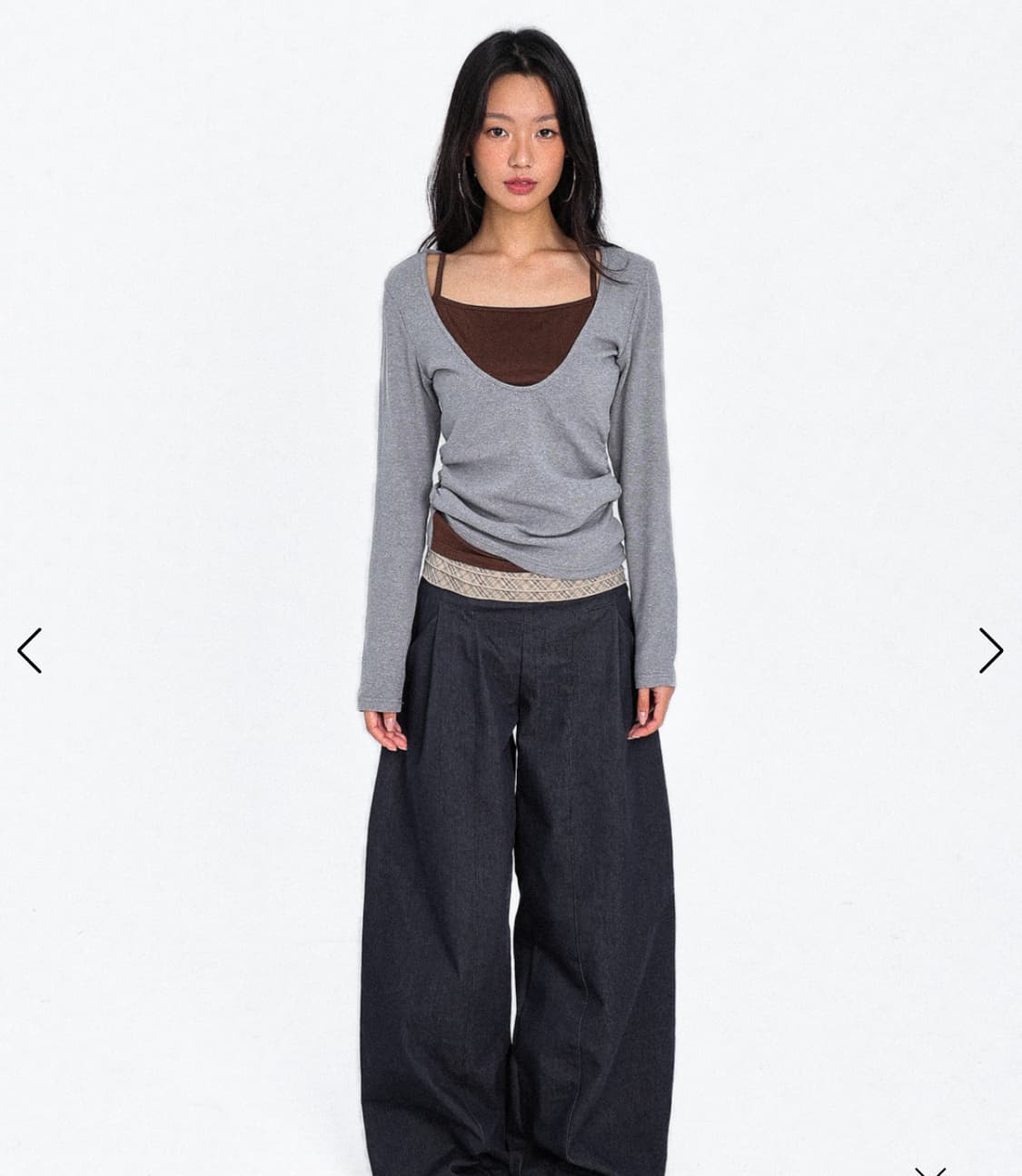 Old Memory Layered Unbalancedlong sleeve 상품이미지2