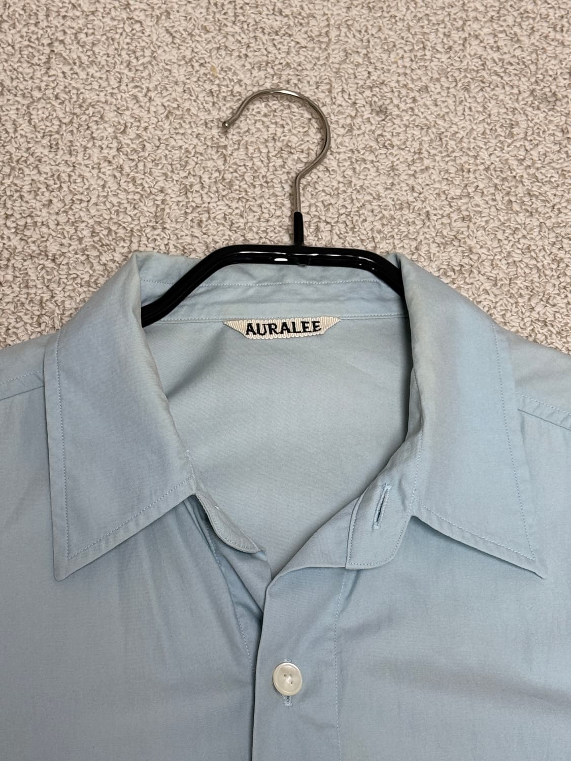 AURALEE 오라리 트윌셔츠 라이트블루 4 상품이미지3