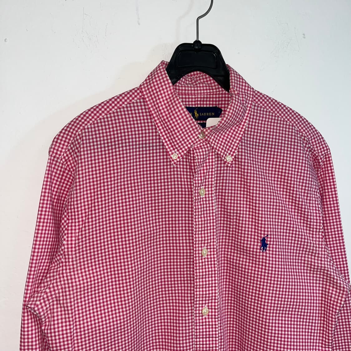 Polo  pink Gingham Check Shirts 상품이미지5