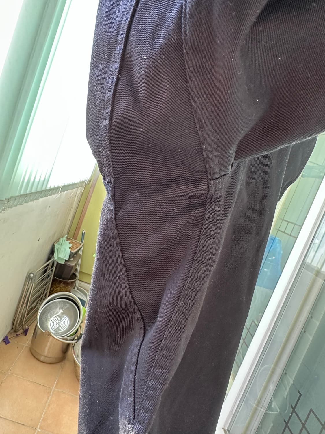 나나미카 와이드 치노 팬츠 32 블랙 상품이미지2