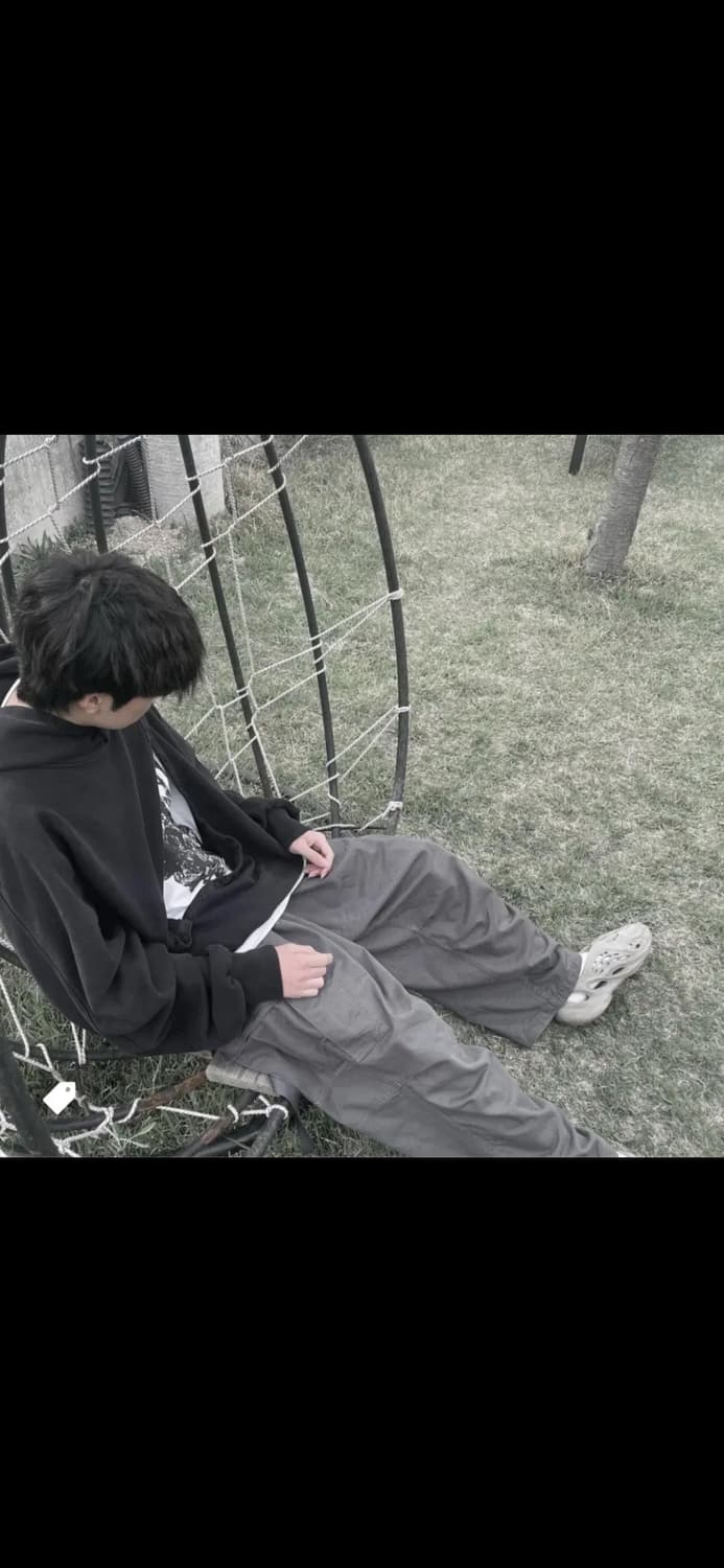 논노드x신세계 2피스 크롭후드 워시드블랙 상품이미지1