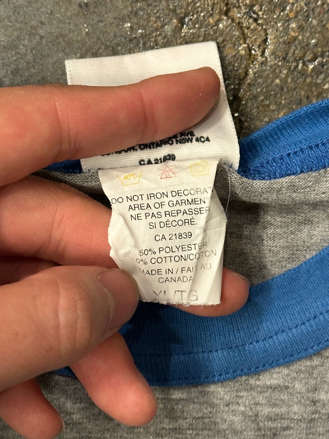 80s 스토니브룩 샤크스 반팔 티셔츠 그레이 S 상품이미지4