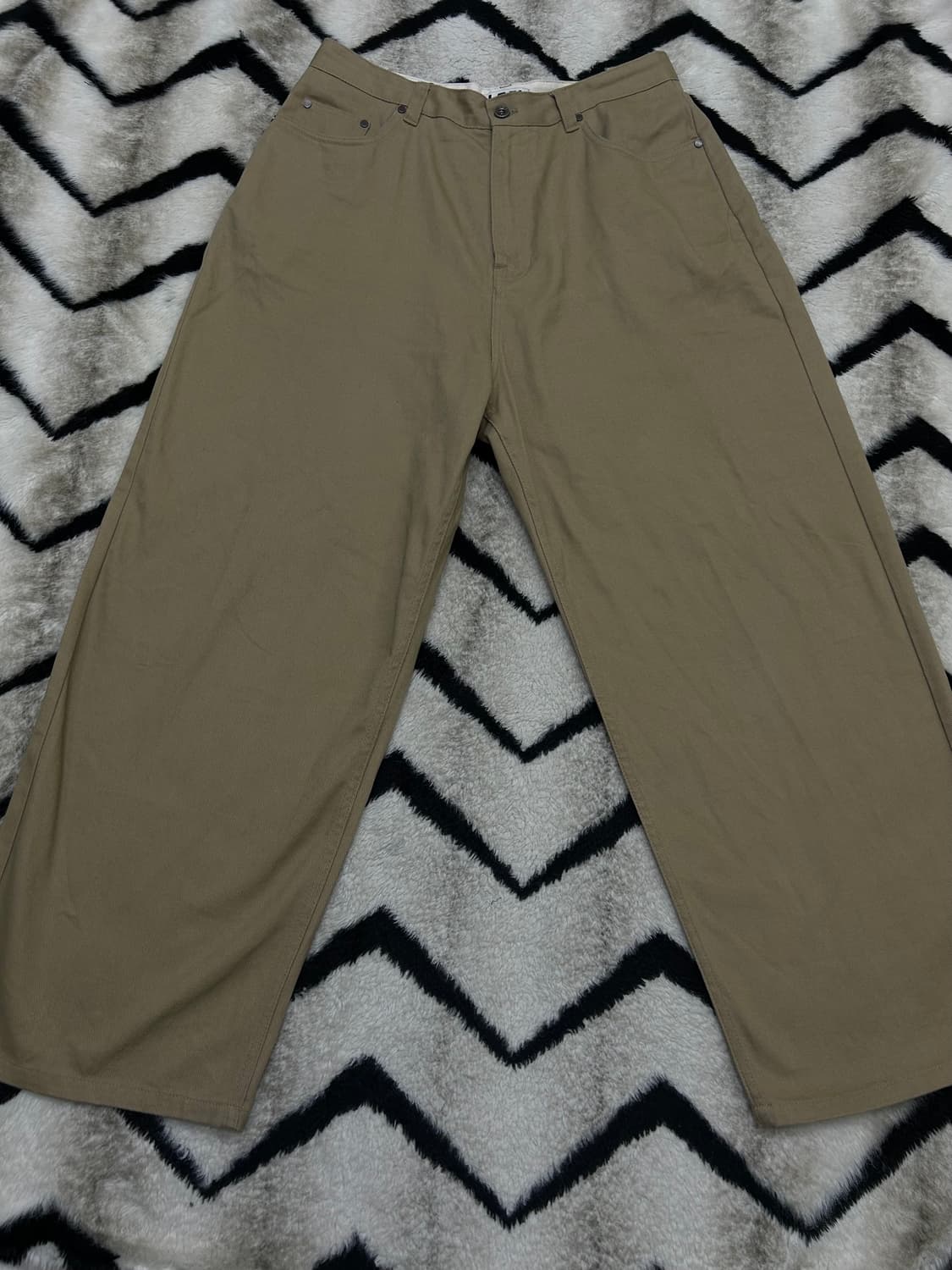 [XL]LOFI 제플린 와이드 치노 팬츠/베이지 상품이미지3