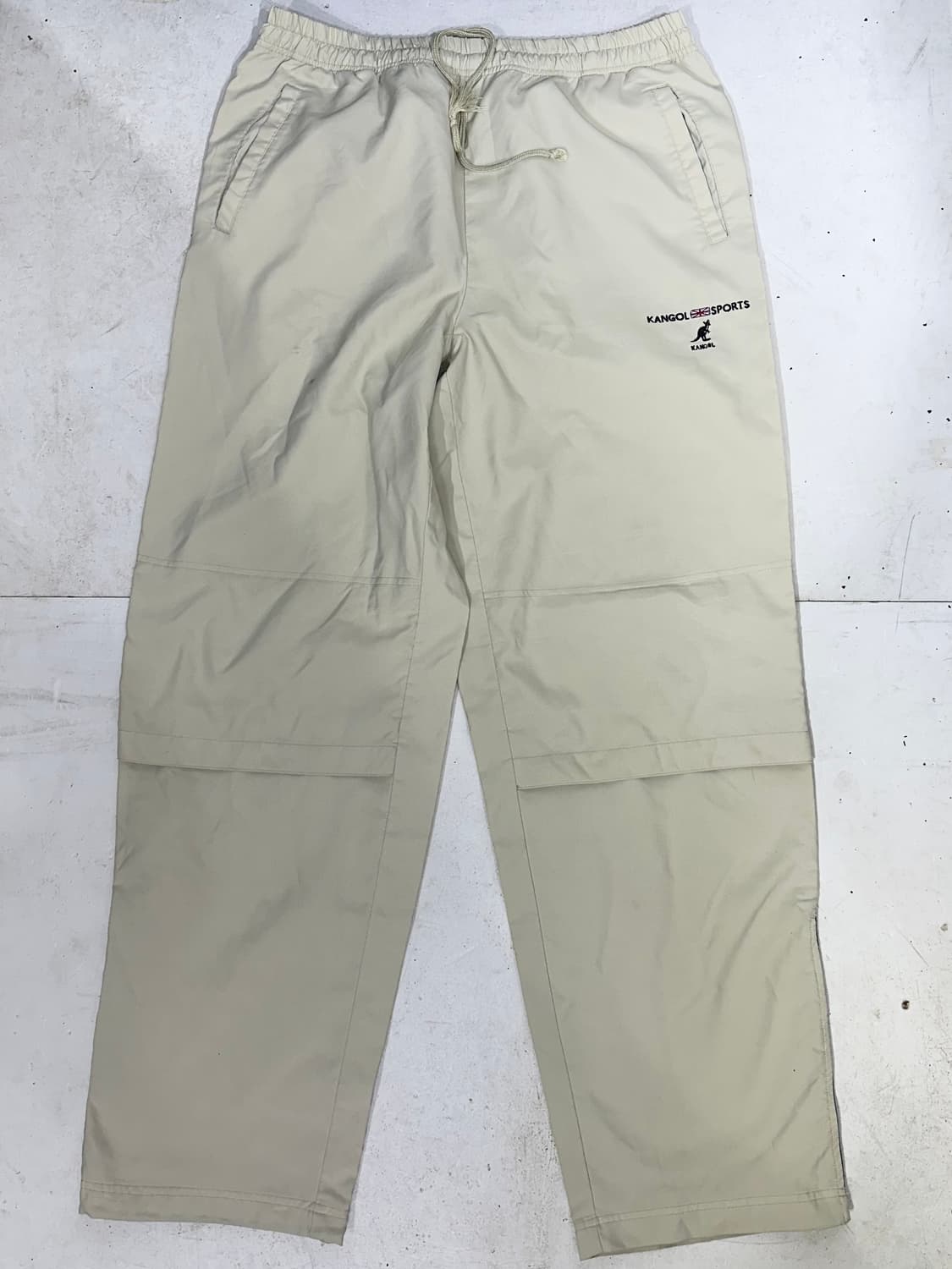 캉골 베이지 와이드 트랙 팬츠 추리닝 바지  상품이미지4