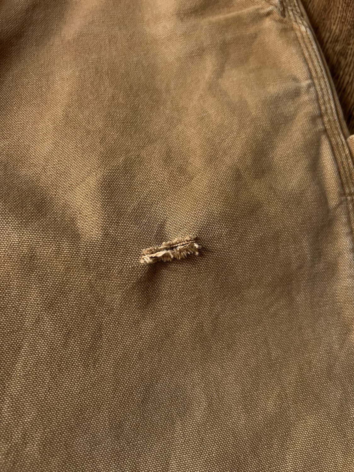 [33]칼하트 USA 체크 라이닝 브라운 싱글니 카펜터 워크 팬츠 상품이미지5