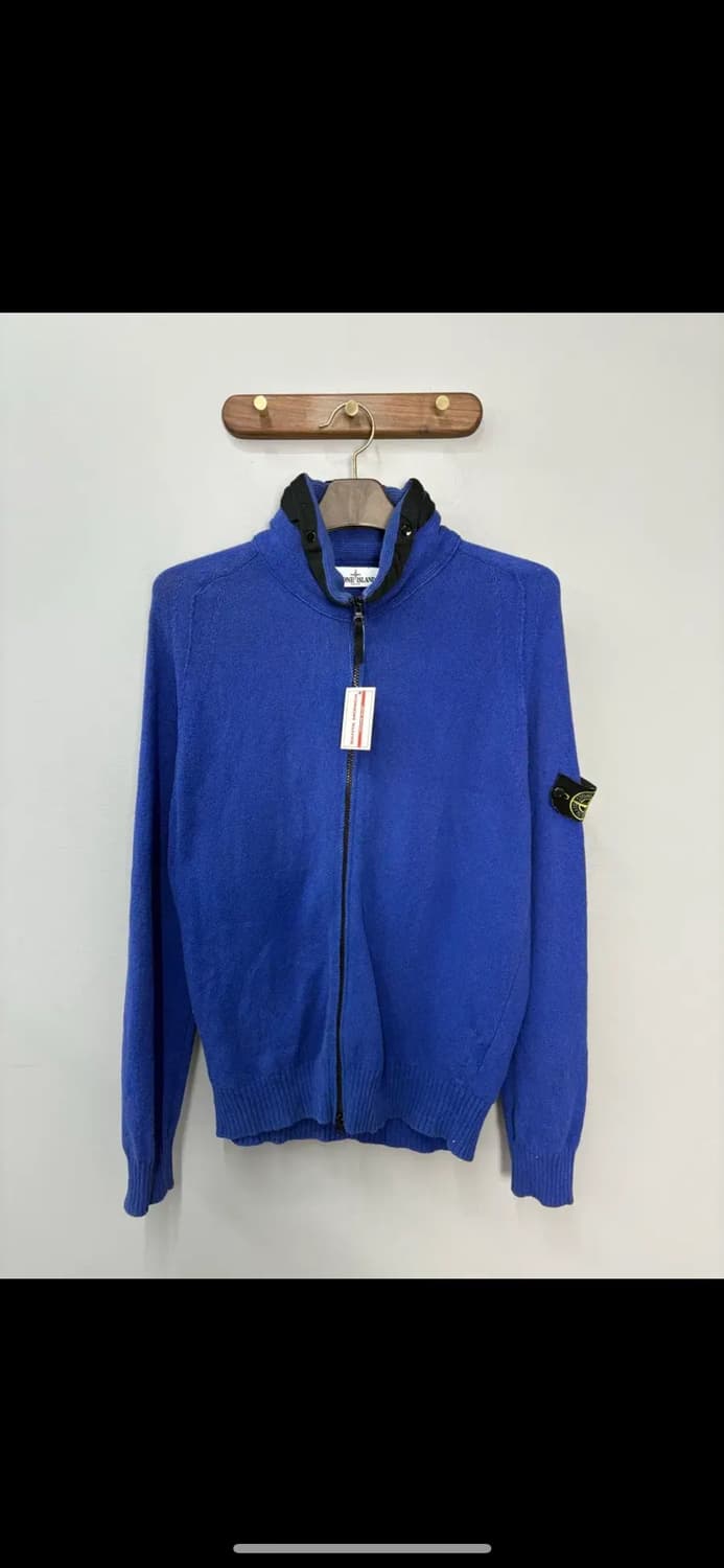 스톤아일랜드 나일론 후드 니트집업 H1848 상품이미지2